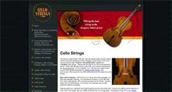 Desktop Screenshot of cello-strings.com