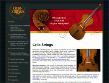 Tablet Screenshot of cello-strings.com